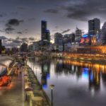 Dusk Over City of Melbourne